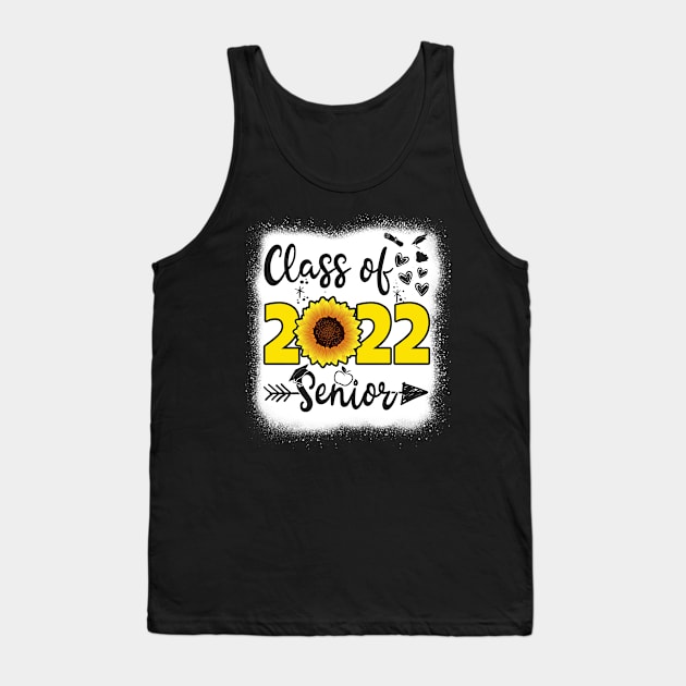 Senior Class of 2022 Bleached Sunflower Graduation Gift Tank Top by mohazain